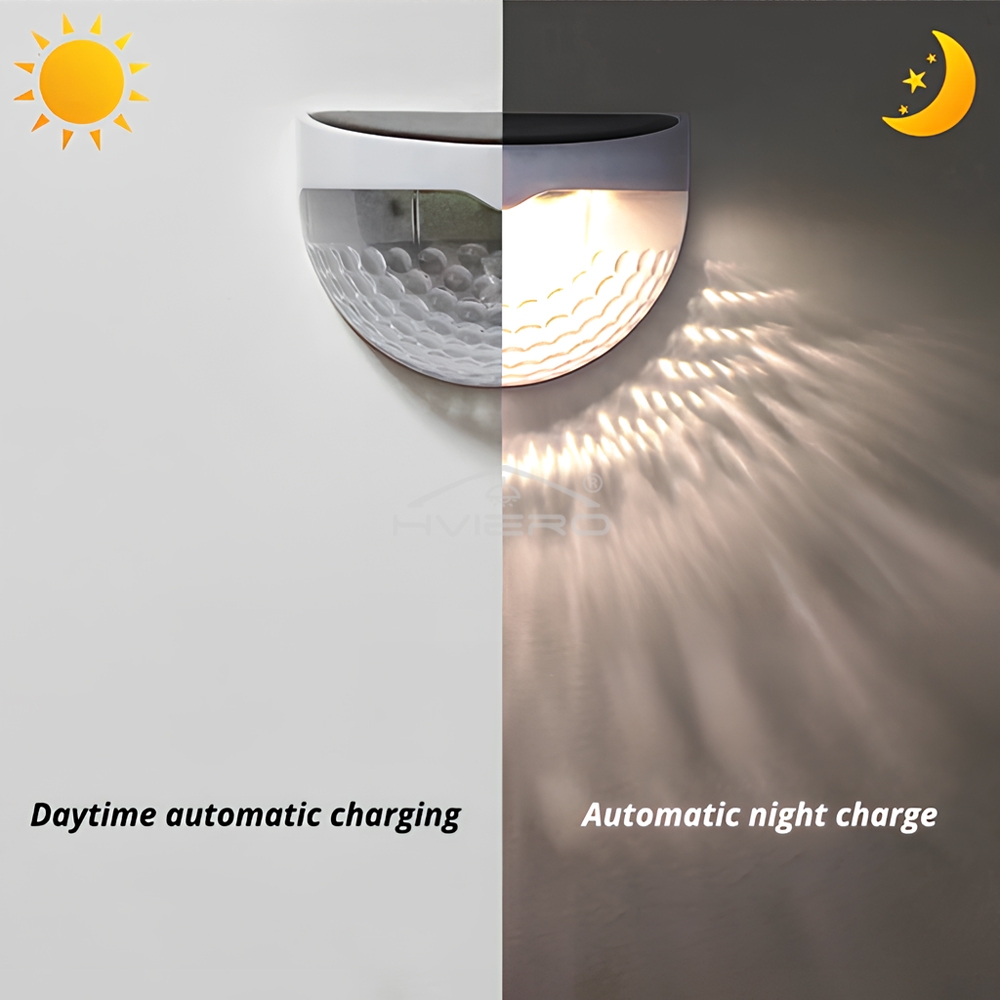 Solar Lights Half Round Outdoor Waterproof Bright Courtyard Garden Hedge Balcony Night Lamps Induction Decoration Light