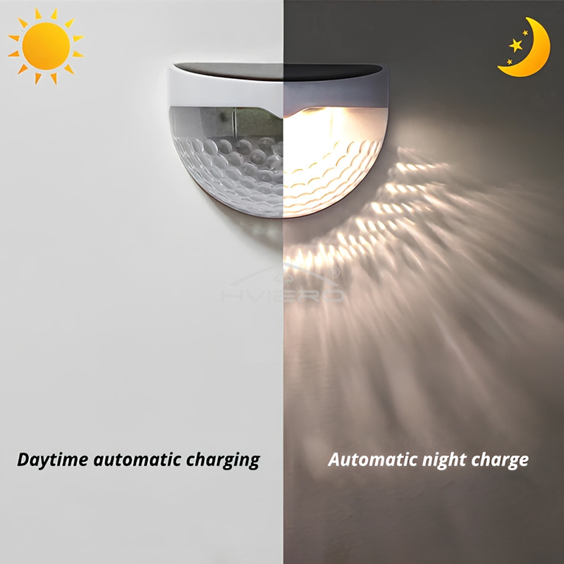 Solar Lights Half Round Outdoor Waterproof Bright Courtyard Garden Hedge Balcony Night Lamps Induction Decoration Light