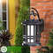 Outdoor Upgraded Flashing Flame Solar Lantern, IP65 Waterproof Wall Lamp, Garden Landscape Light, Garden Decor