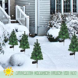 waterproof solar simulation christmas tree lights for outdoor party, lawn garden terrace porch, landscape decor
