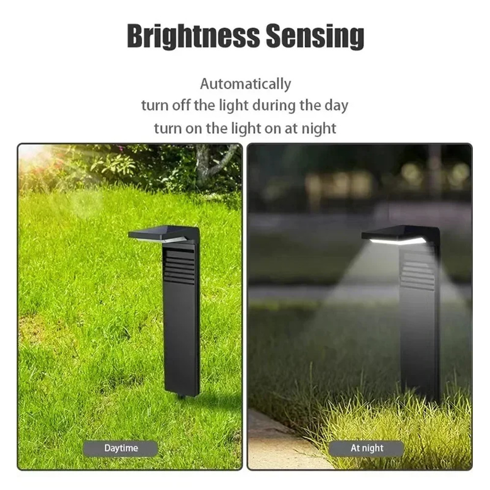 Waterproof Outdoor Solar Garden Light, LED Lawn Light, Garden Aisle Lamp, Grass Villa Decoration, Post Light