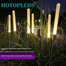 solar powered luminous reed led, outdoor decorative underground lamps, flower stake for yard lawn gardening garden