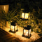 LED Vintage Flickering Hanging Lantern, Outdoor Solar Lamp, Candle Bright Pathway Decoration, Waterproof Garden Light