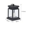 LED Vintage Flickering Hanging Lantern, Outdoor Solar Lamp, Candle Bright Pathway Decoration, Waterproof Garden Light