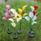 Calla Lily Solar-Powered LED Yard Lights, Floral Garden Light Decor Lamp, Waterproof Outdoor Lawn Lighting