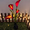 Calla Lily Solar-Powered LED Yard Lights, Floral Garden Light Decor Lamp, Waterproof Outdoor Lawn Lighting