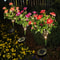 Azalea Flowers Outdoor Solar Waterproof Lights, LED Solar Powered Garden Lights, Summer Lawn Pathway Decoration
