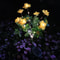 Azalea Flowers Outdoor Solar Waterproof Lights, LED Solar Powered Garden Lights, Summer Lawn Pathway Decoration