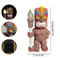 Solar Tiki Lights Outdoor Statues Backyard, Tiki Totem Decor for Hawaiian Party, Tropical Garden Patio Decor