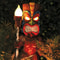 Solar Tiki Lights Outdoor Statues Backyard, Tiki Totem Decor for Hawaiian Party, Tropical Garden Patio Decor