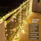 Solar-Powered Green Fairy Lights with Artificial Ivy, 8 Modes, Garden, Wedding, Christmas Decoration Lighting