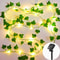 Solar-Powered Green Fairy Lights with Artificial Ivy, 8 Modes, Garden, Wedding, Christmas Decoration Lighting