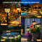 Outdoor Waterproof Landscape Lights 12 Solar Channel Lights, Modern Style Design for Garden Pathway Lawn Courtyard