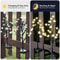 Waterproof Solar Cherry Blossom Ground Lamp Lights, Flower Powered LED Courtyard Garden Pathway Outdoor Lighting