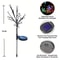 Waterproof Solar Cherry Blossom Ground Lamp Lights, Flower Powered LED Courtyard Garden Pathway Outdoor Lighting