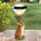Whimsical Solar Lamp Cat Dog Statue Creative Rabbit Window Animal Light Decoration Garden And Home 0