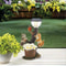 Whimsical Solar Lamp Cat Dog Statue Creative Rabbit Window Animal Light Decoration Garden And Home 3