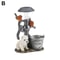 Whimsical Solar Lamp Cat Dog Statue Creative Rabbit Window Animal Light Decoration Garden And Home 8