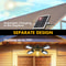 Solar Powered Barn Light Solar Shed Light with Dual Motion Sensor, Remote Control Solar Pendant Lamp Indoor Outdoor