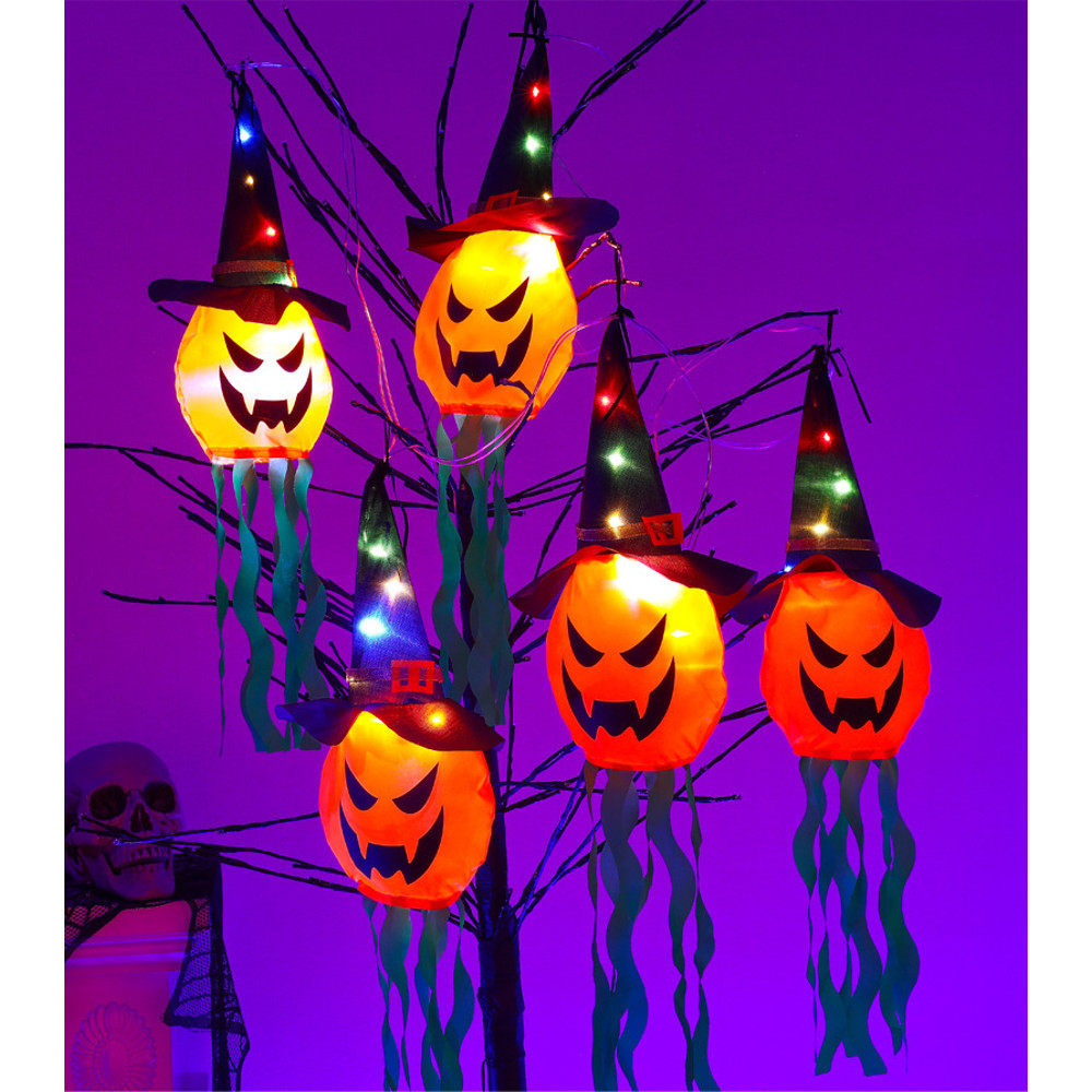 LED Halloween Pumpkin, Outdoor Light Battery Power, Horror Grimace Glowing, Ghost Skeleton Party Props, Decoration Set