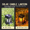 Decorative Solar Palace Lantern Outdoor Solar Lights Hanging Candle Lamp for Lawn, Garden, Floor & Landscape Atmosphere