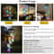 Waterproof Hummingbird Solar Wind Chime Light LED Outdoor Lantern Auto Color Changing Home Garden G