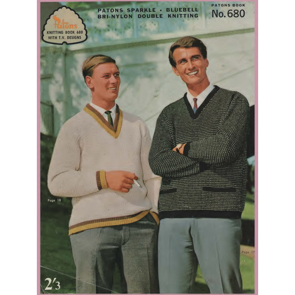 Knitting Pattern Mens Garments Patons 680 Vintage (2).jpg