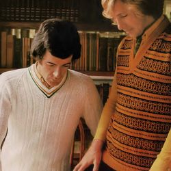 Knitting Pattern Mens Garments Patons 312 Vintage