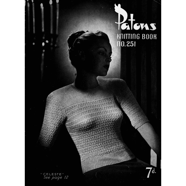 Knitting Pattern for Womens Cardigans Patons 251 Vintage.jpg