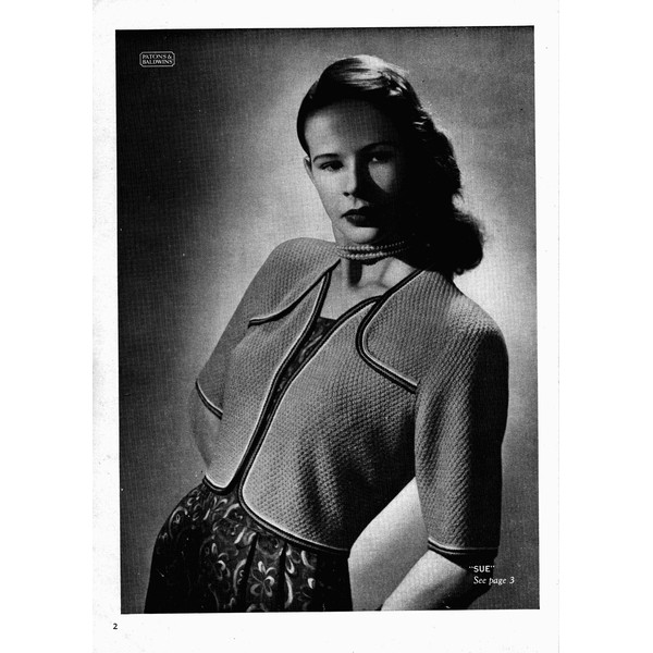 Knitting Pattern for Womens Cardigans Patons 251 Vintage (2).jpg