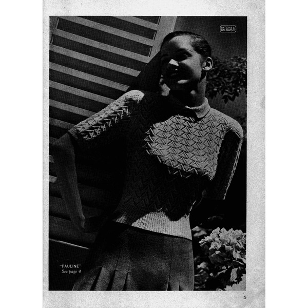 Knitting Pattern for Womens Cardigans Patons 251 Vintage (3).jpg