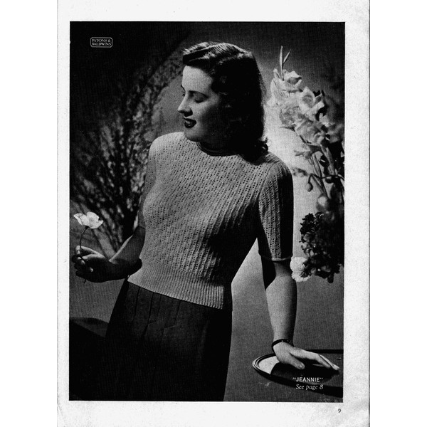 Knitting Pattern for Womens Cardigans Patons 251 Vintage (5).jpg