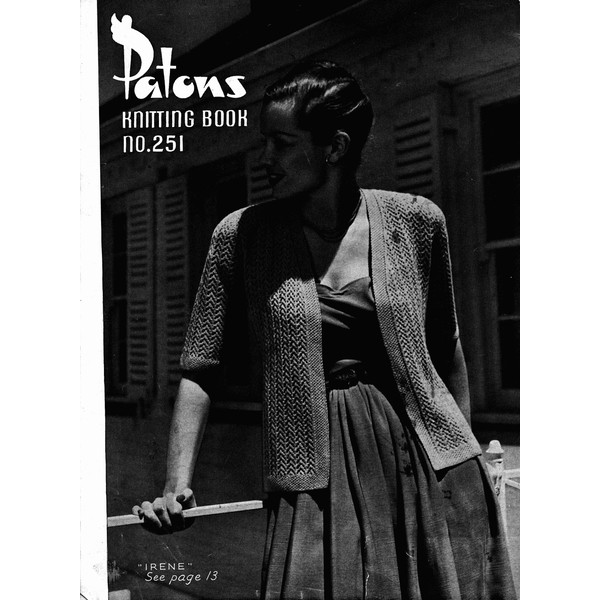 Knitting Pattern for Womens Cardigans Patons 251 Vintage (8).jpg
