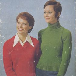 Knitting Pattern for Ladys Jumpers Cardigans Patons 161 Vintage