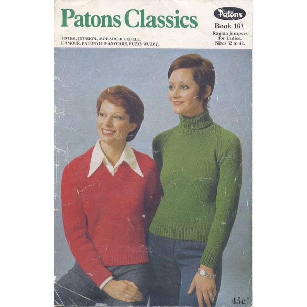Knitting Pattern for Ladys Jumpers Cardigans Patons 161 Vintage.jpg