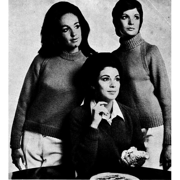Knitting Pattern for Ladys Jumpers Cardigans Patons 161 Vintage (4).jpg