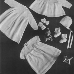 Vintage Knitting Pattern for Baby Patons Knitted Layette