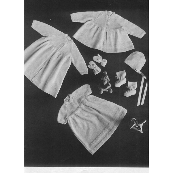 Vintage Knitting Pattern for Baby Patons Knitted Layette.jpg