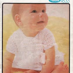 Vintage Knitting Pattern for Baby Cardigans Patons 833 Baby Talk