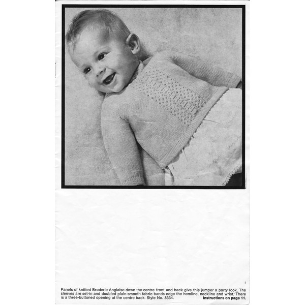 Vintage Knitting Pattern for Baby Cardigans Patons 833 Baby Talk (4).jpg