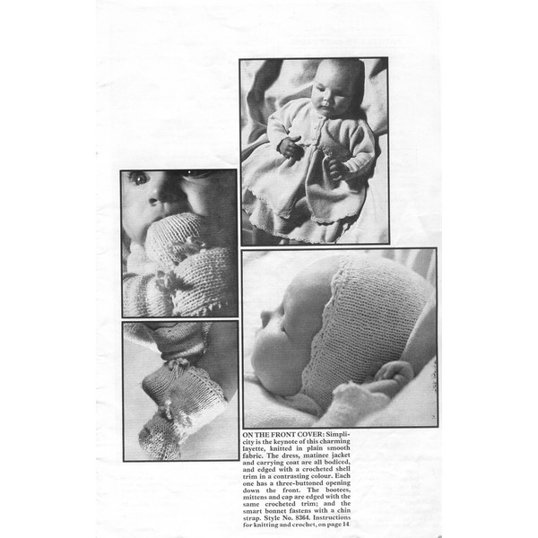 Vintage Jacket Dress Knitting Pattern for Baby Patons 836 Pretty Baby (4).jpg