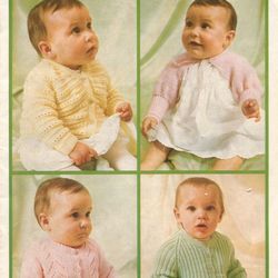 Vintage Coat Jacket Dress Knitting and Crochet Pattern for Baby Patons 394 Those Beautiful Days