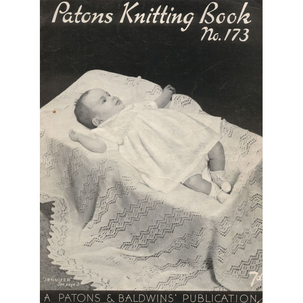Vintage Coat Knitting Pattern for Baby Patons 173 Vintage Baby Knits.jpg