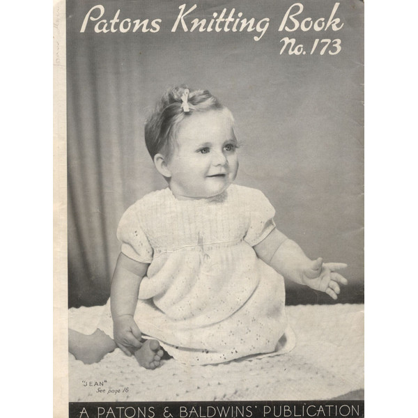 Vintage Coat Knitting Pattern for Baby Patons 173 Vintage Baby Knits (4).jpg