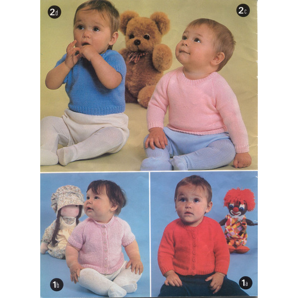 Vintage Knitting Pattern for Baby Cardigans Patons 474 Baby Classics (2).jpg