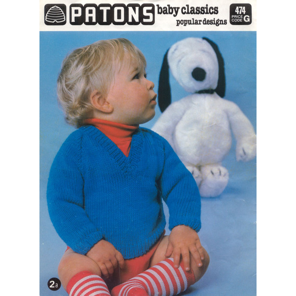 Vintage Knitting Pattern for Baby Cardigans Patons 474 Baby Classics (4).jpg