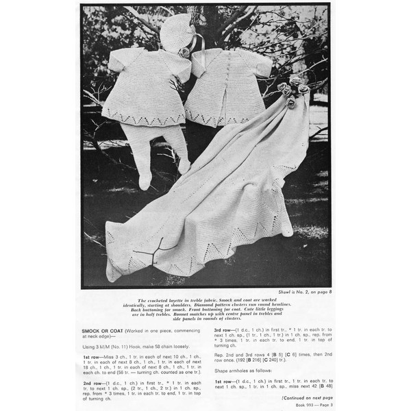 Vintage Coat Dress Etc Knitting Pattern for Baby Patons 993 Stork Talk (2).jpg