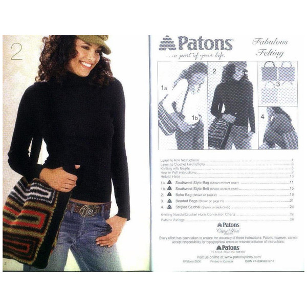 Vintage Bag Knitting and Crochet Pattern Patons 500829 Fabulous Felting (3).jpg