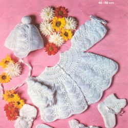 Vintage Coat Etc Knitting Pattern for Baby Patons 2185 Sweet Goings On
