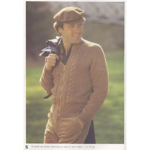 Vintage Jumper Vest Knitting Pattern for Men Patons 618 Fashions for Men (4).jpg